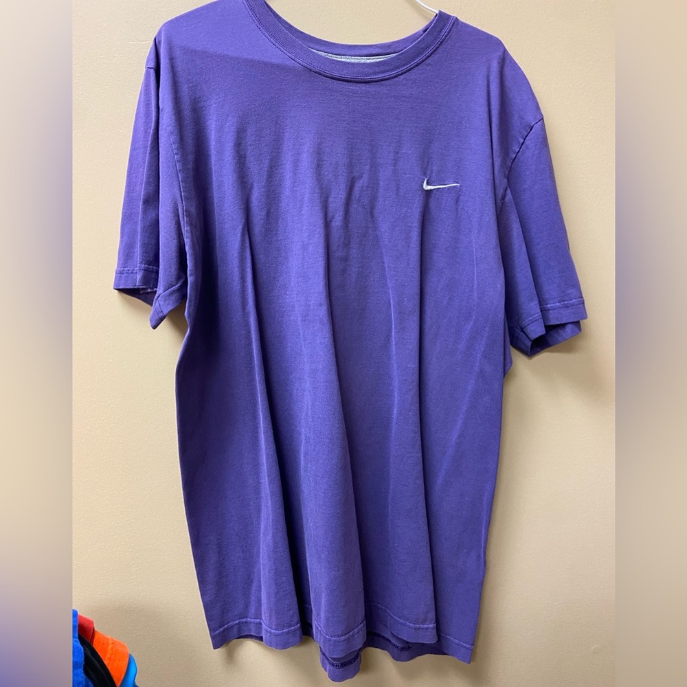 Nike Purple Short Sleeve Tee Casual Mens L